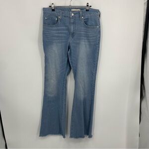 Levi's 726 Flare Jeans in light wash stretch denim Sz 32 31” inseam
